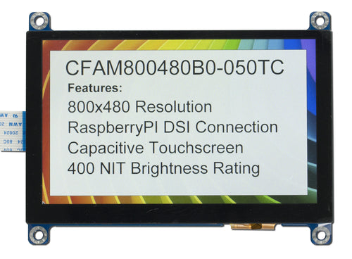 5" Raspberry Pi Compatible Touchscreen Display CFAM800480B0-050TC