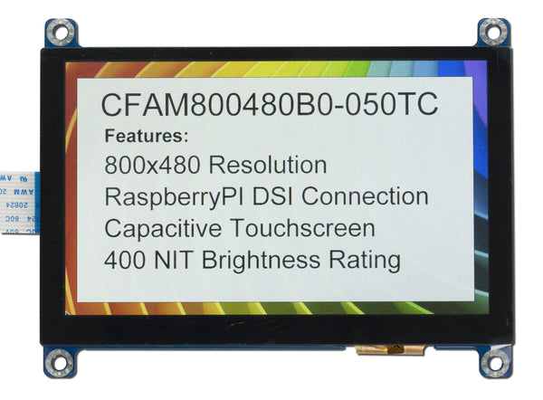 5" Raspberry Pi Compatible Touchscreen Display - CFAM800480B0-050TC